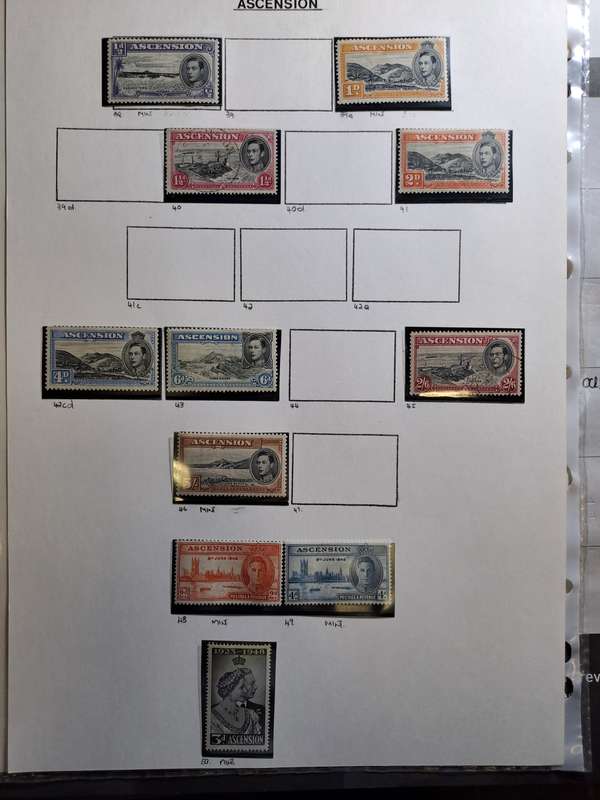Ascension - 11  stamps - Reduced price