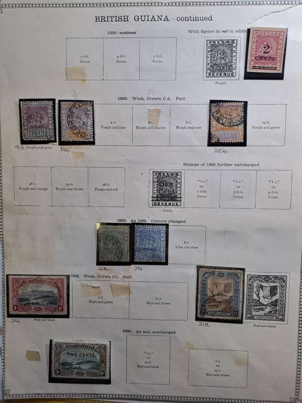 British Guiana - 61 stamps - Reduced price