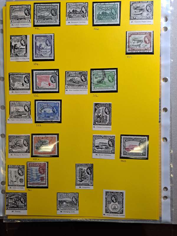 British Guiana - 61 stamps - Reduced price