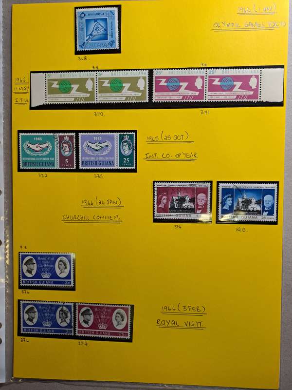 British Guiana - 61 stamps - Reduced price