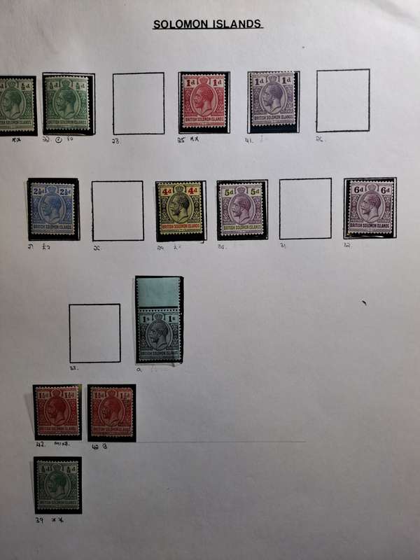 British Solomon Islands - 12 stamps - Reduced price