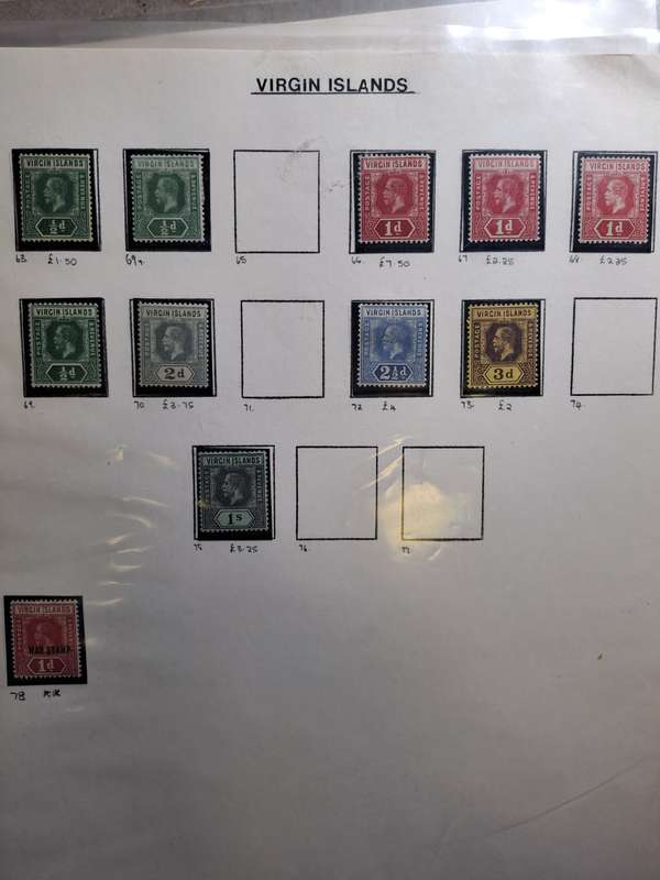 British Virgin Islands - 62 stamps - Reduced price