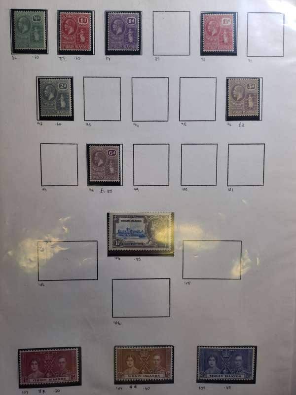 British Virgin Islands - 62 stamps - Reduced price