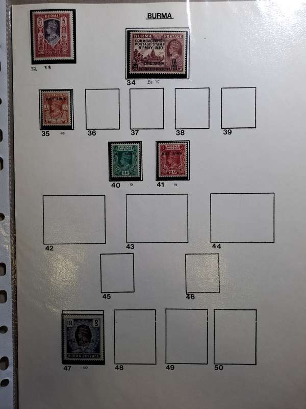 Burma - 52 stamps - Reduced price