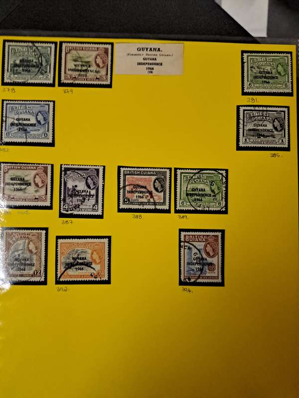 British Guyana - 12 stamps - Reduced price