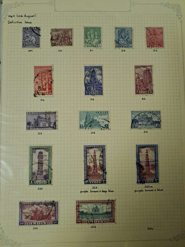 India and states - 346 stamps - Reduced price