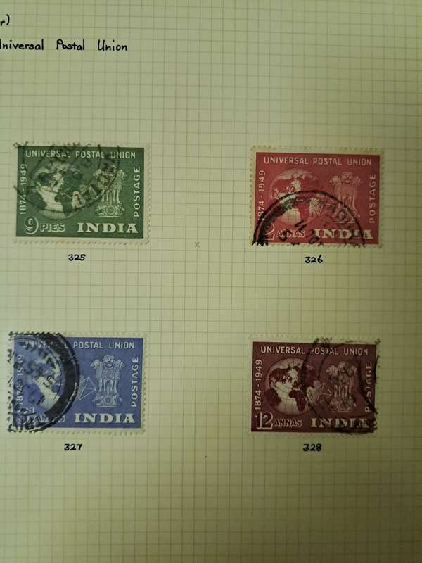 India and states - 346 stamps - Reduced price