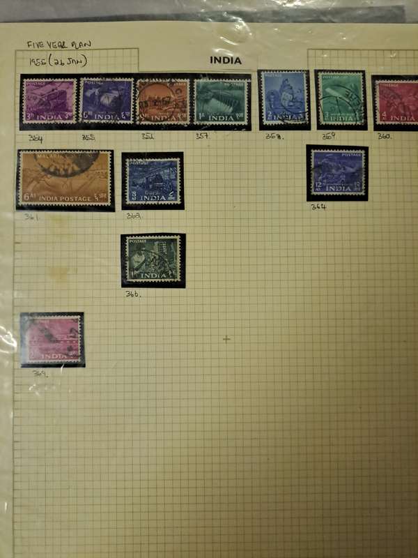 India and states - 346 stamps - Reduced price