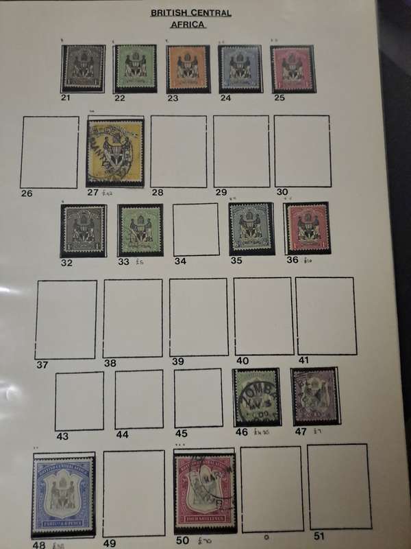 British Central Africa - 16 Stamps - Reduced price