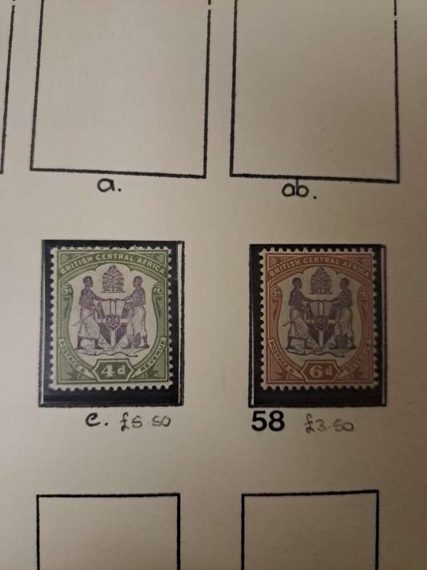 British Central Africa - 16 Stamps - Reduced price