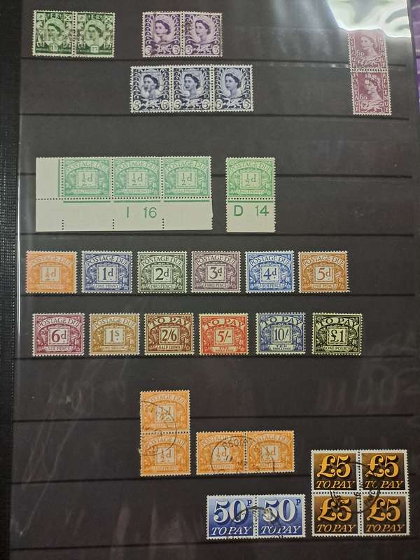QE II + GB Postage due stamps - reduced price