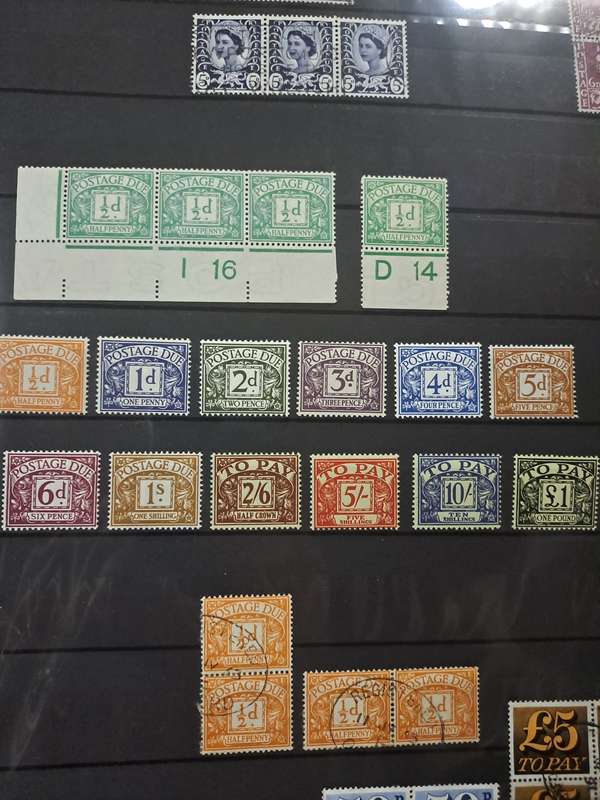QE II + GB Postage due stamps - reduced price