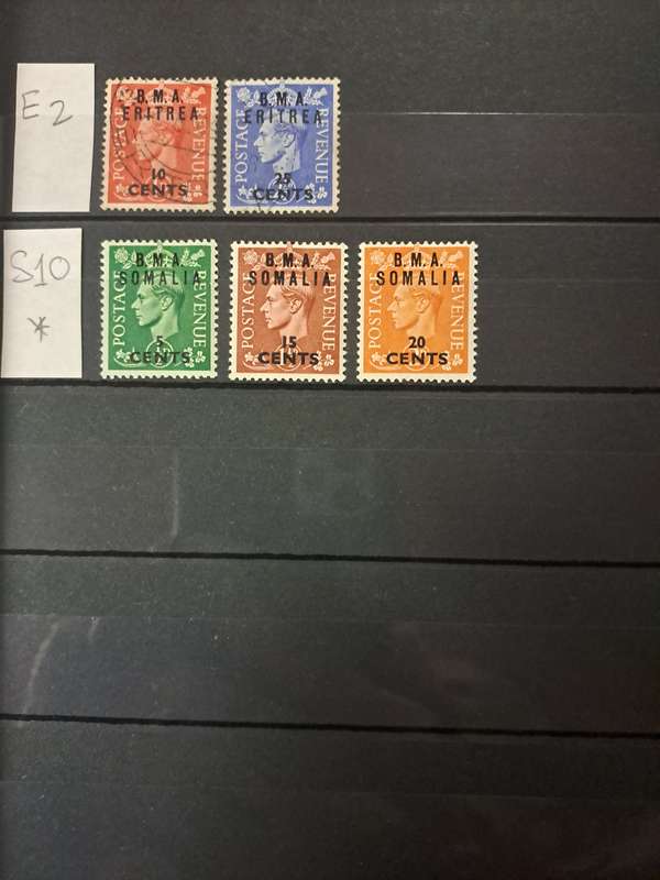 British Occupation - 53 Stamps - Reduced price