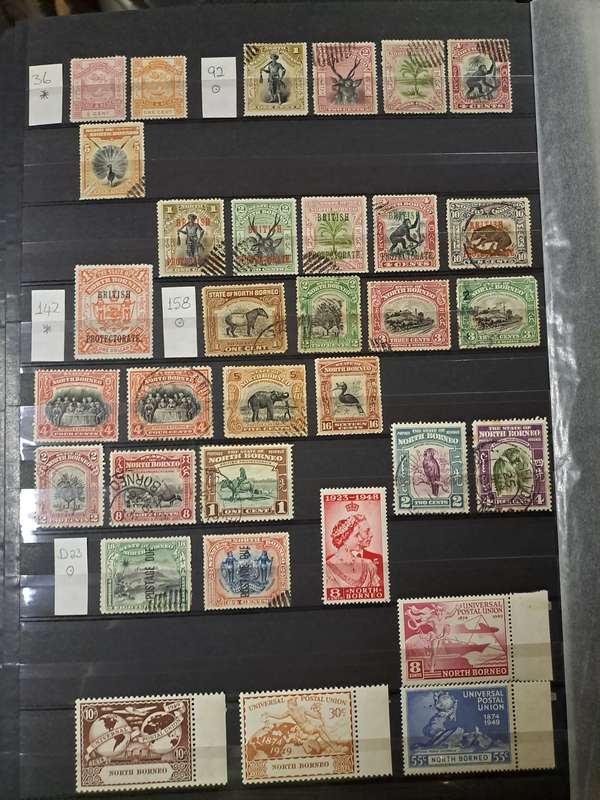 North Borneo + Labuan - 84 Stamps