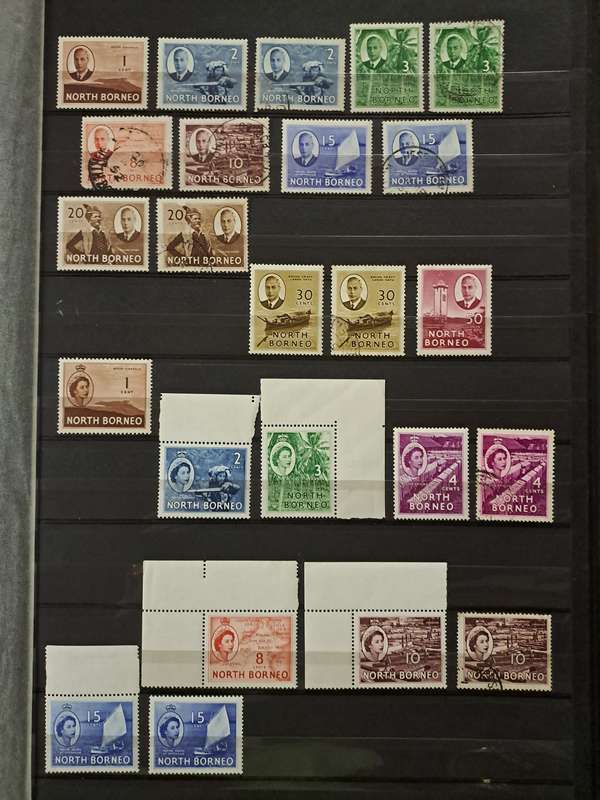 North Borneo + Labuan - 84 Stamps
