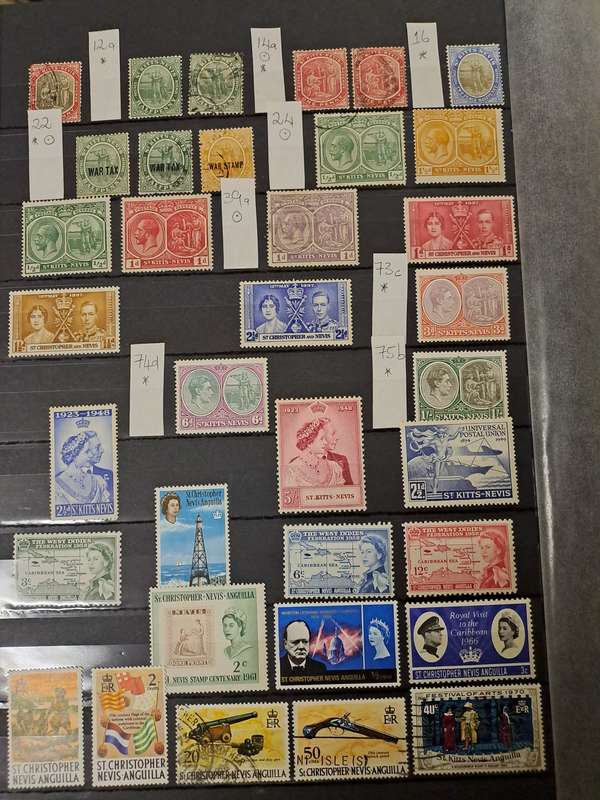 St.Kitts-Nevis - 40 Items - Reduced price
