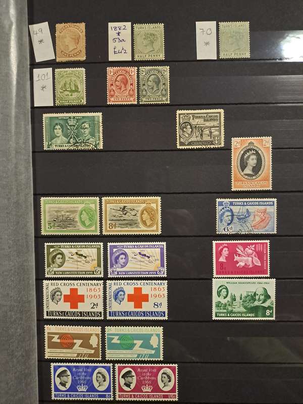 Turks & Caicos Islands - 44 Stamps