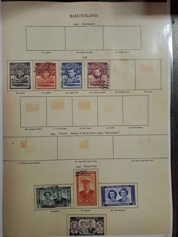 KG VI : Basotuland - Ceylon - Reduced price