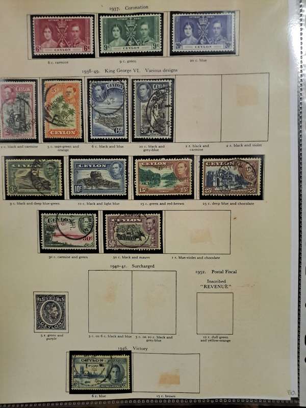 KG VI : Basotuland - Ceylon - Reduced price
