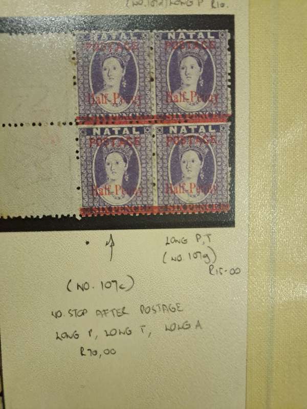 Natal - No 107 varieties - 20 Stamps - Final Reduced price