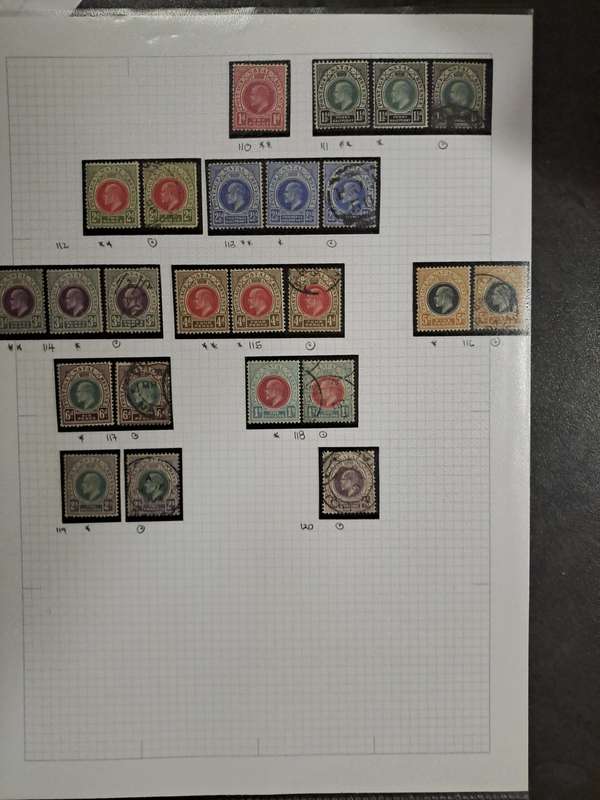 Natal : No 110-121 - 24 Mint and used stamps - Reduced price