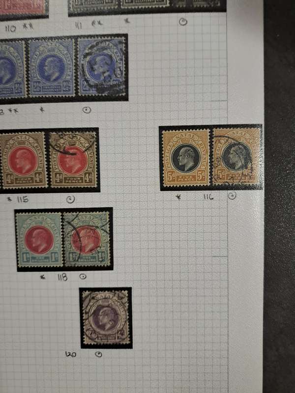 Natal : No 110-121 - 24 Mint and used stamps - Reduced price