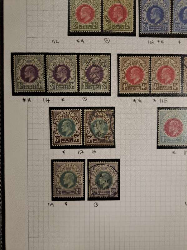 Natal : No 110-121 - 24 Mint and used stamps - Reduced price