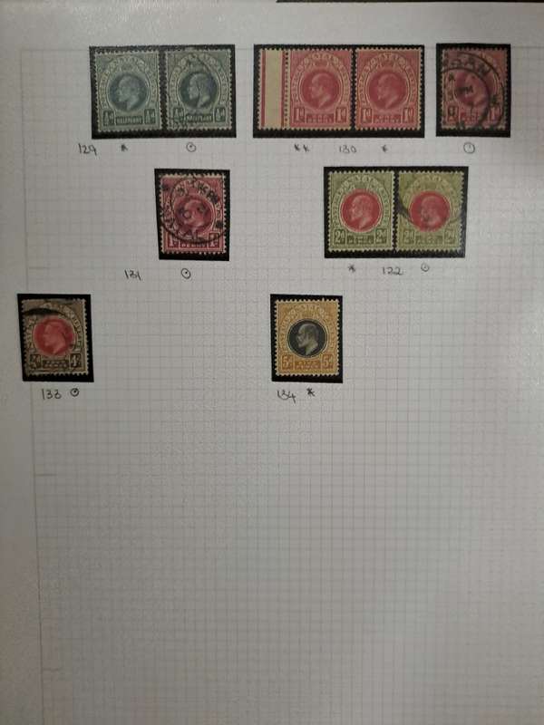 Natal : No 129-134 - 10 Mint and used stamps - Final Reduced price