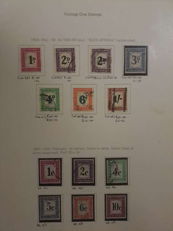 Union - Postages dues Collection - Reduced price