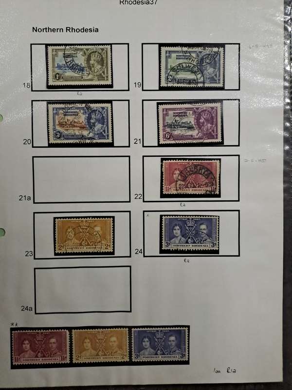 Northern Rhodesia - No 18-24
