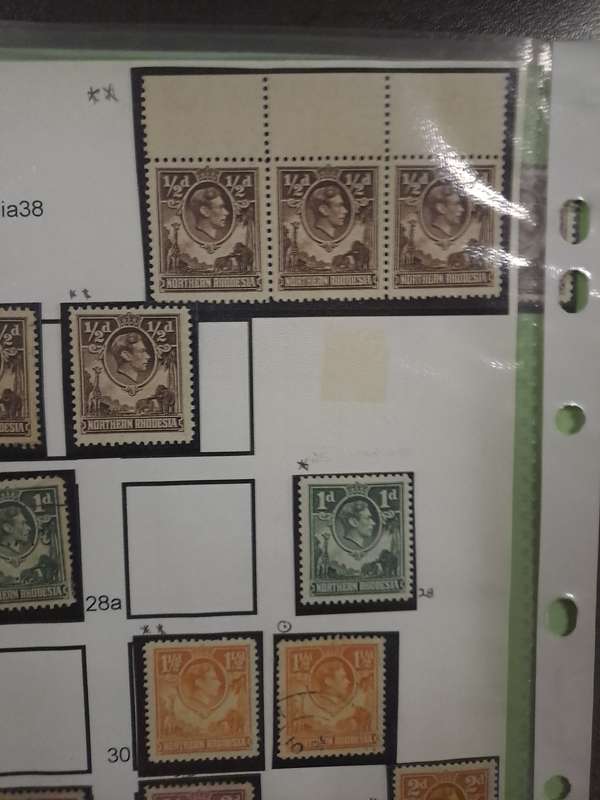 Northern Rhodesia - No 25-45 Mint and used stamps - Reduced price