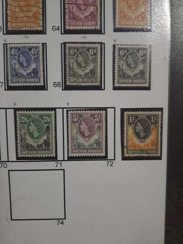 Northern Rhodesia - No 60-73 (Mint and used stamps)
