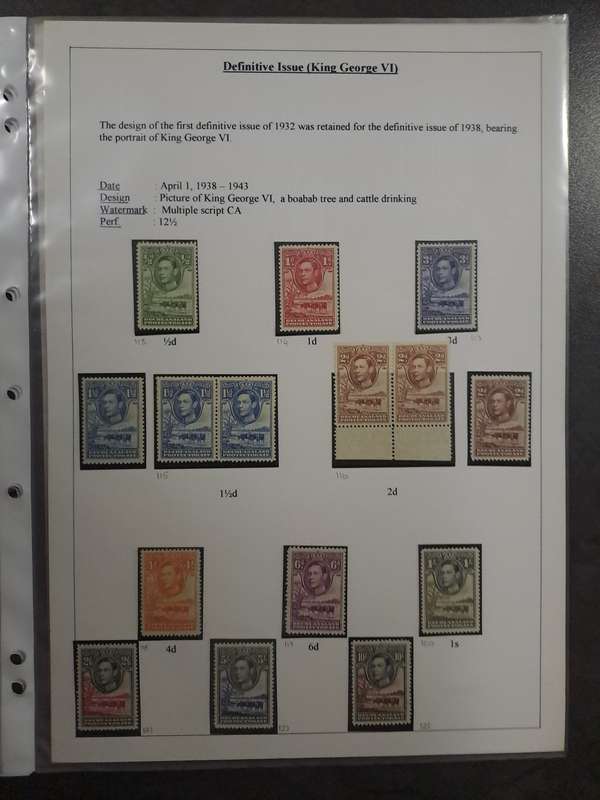 British Bechuanaland - No 113-123