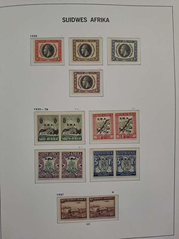South West Africa - No 115-123