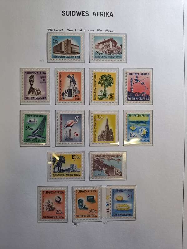 South West Africa - Set Mint No 199-213