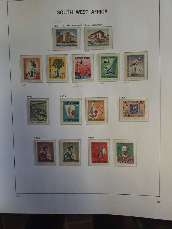 South West Africa - Mint - No 199a*206a & 220-228