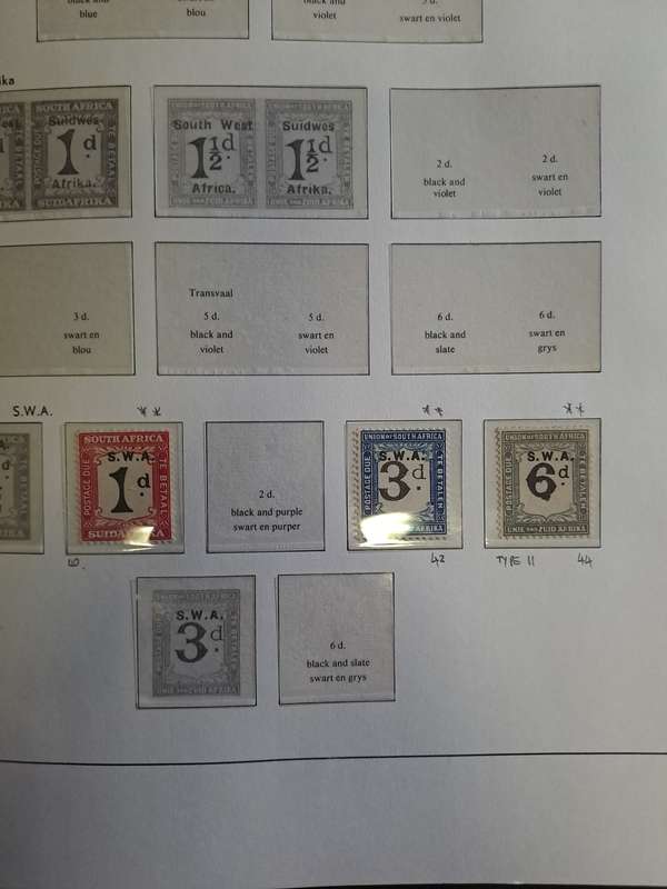 South West Africa - Postage dues