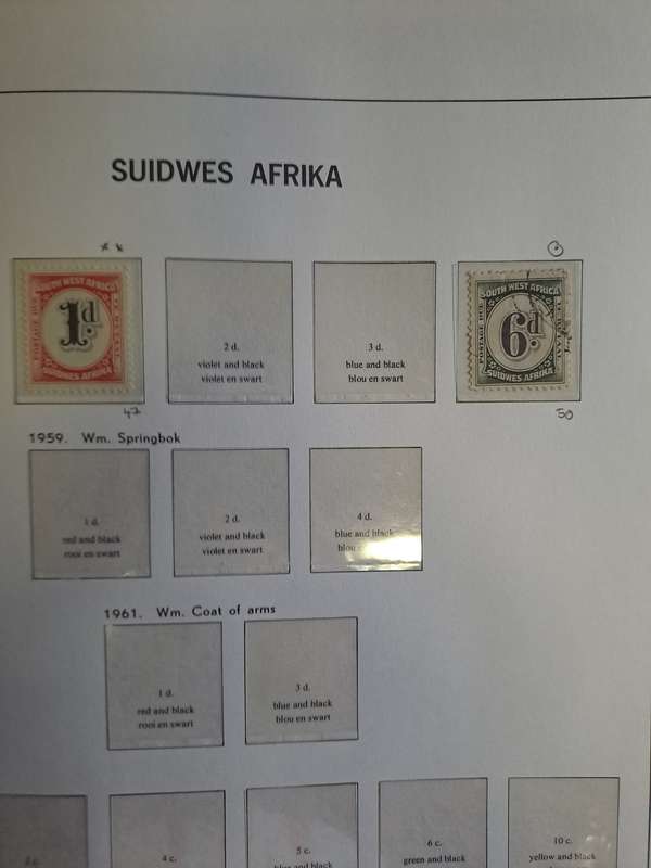 South West Africa - Postage dues