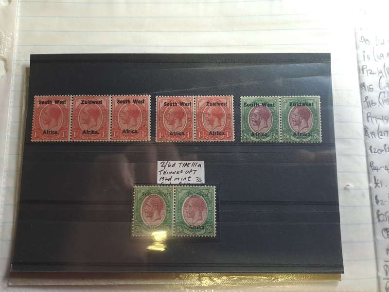 South West Africa - Portrait of KG V Mint