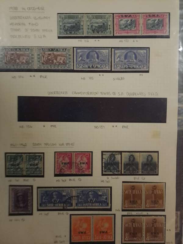 South West Africa - Selection between No 119-171