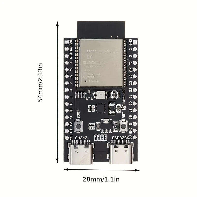 ESP32-C6 (ESP32-C6-WROOM-1-N8) ESP32-C6 Development Board