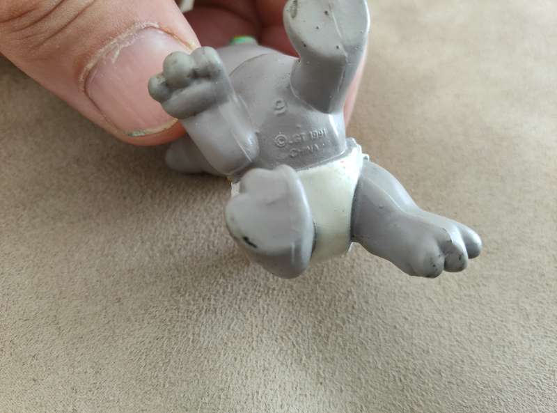 vintages Magic diaper baby Gray kitten 1991