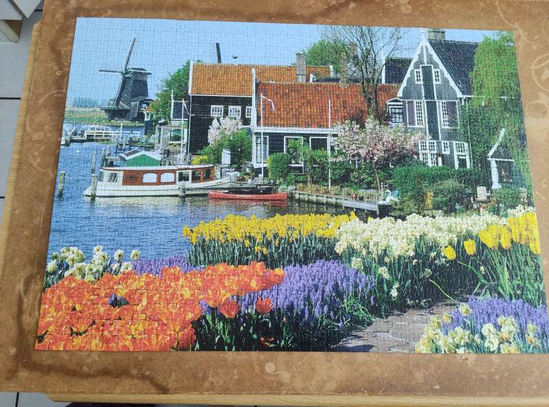 DUTCH RIVER SIDE ZAANSE SCHANS PUZZLE 1000 PIECES