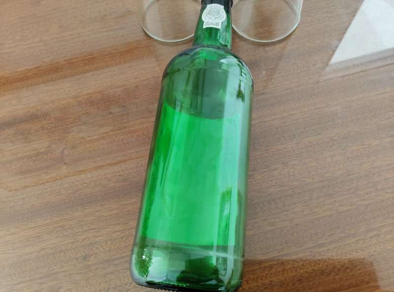 Military  Welsh guards Port  bottle empty