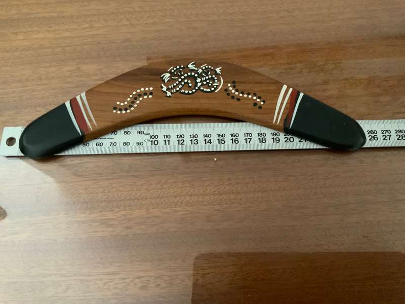 Original AUSTRALIA boomerang hand painted  by Aboriginal artist