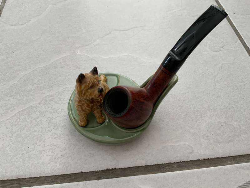 vintage wade dog pipe rack holder