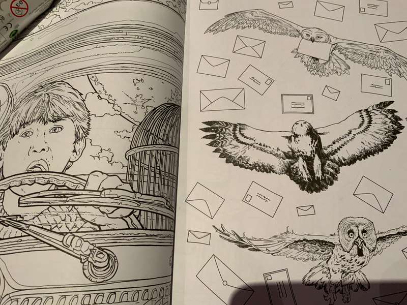 Harry Potter colouring book