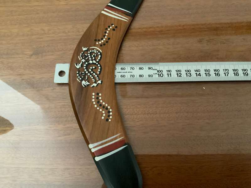 Original AUSTRALIA boomerang hand painted  by Aboriginal artist