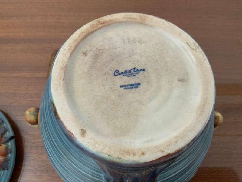Vintage Art deco  Carlton ware Oak tree biscuits jar 1920