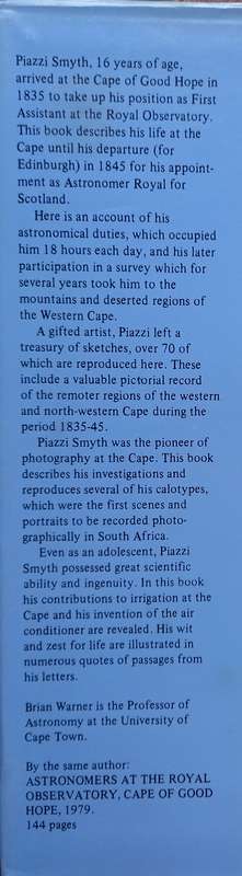 Brian Warner, Charles Piazzi Smyth, Astronomer-Artist
